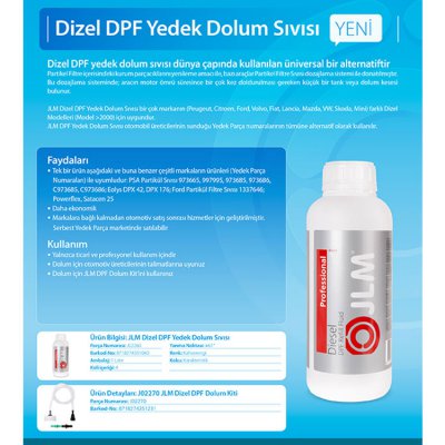 JLM Diesel DPF Refill Fluid 1L